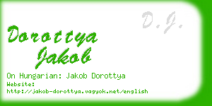 dorottya jakob business card